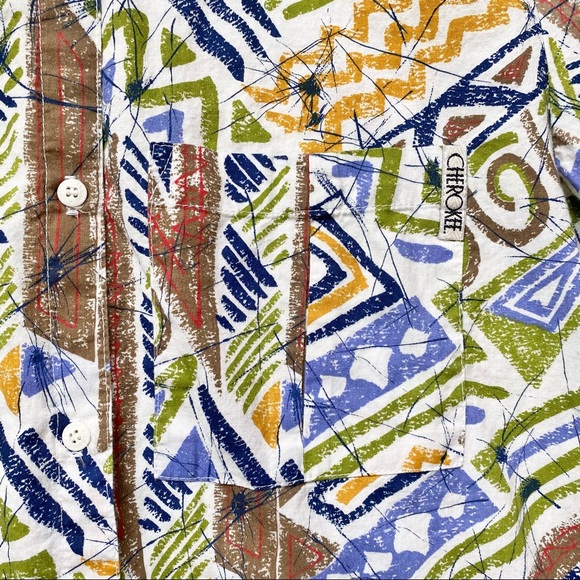 Vintage 1980’s Funky Print Shirt - Picture 4 of 8